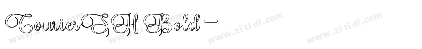 CourierSH Bold字体转换